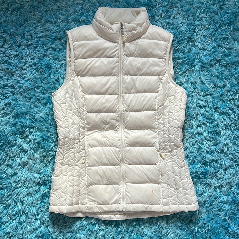 White, thin, lightweight vest